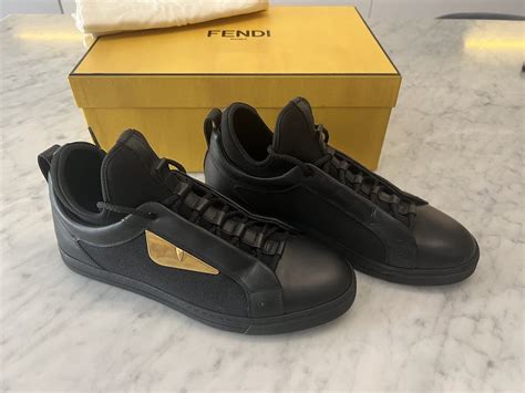 fendi black knit bag bugs sneakers|Altro.